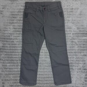 Milwaukee Work Pants Mens 36x30 Canvas FreeFlex Workwear Gray Utility Pockets